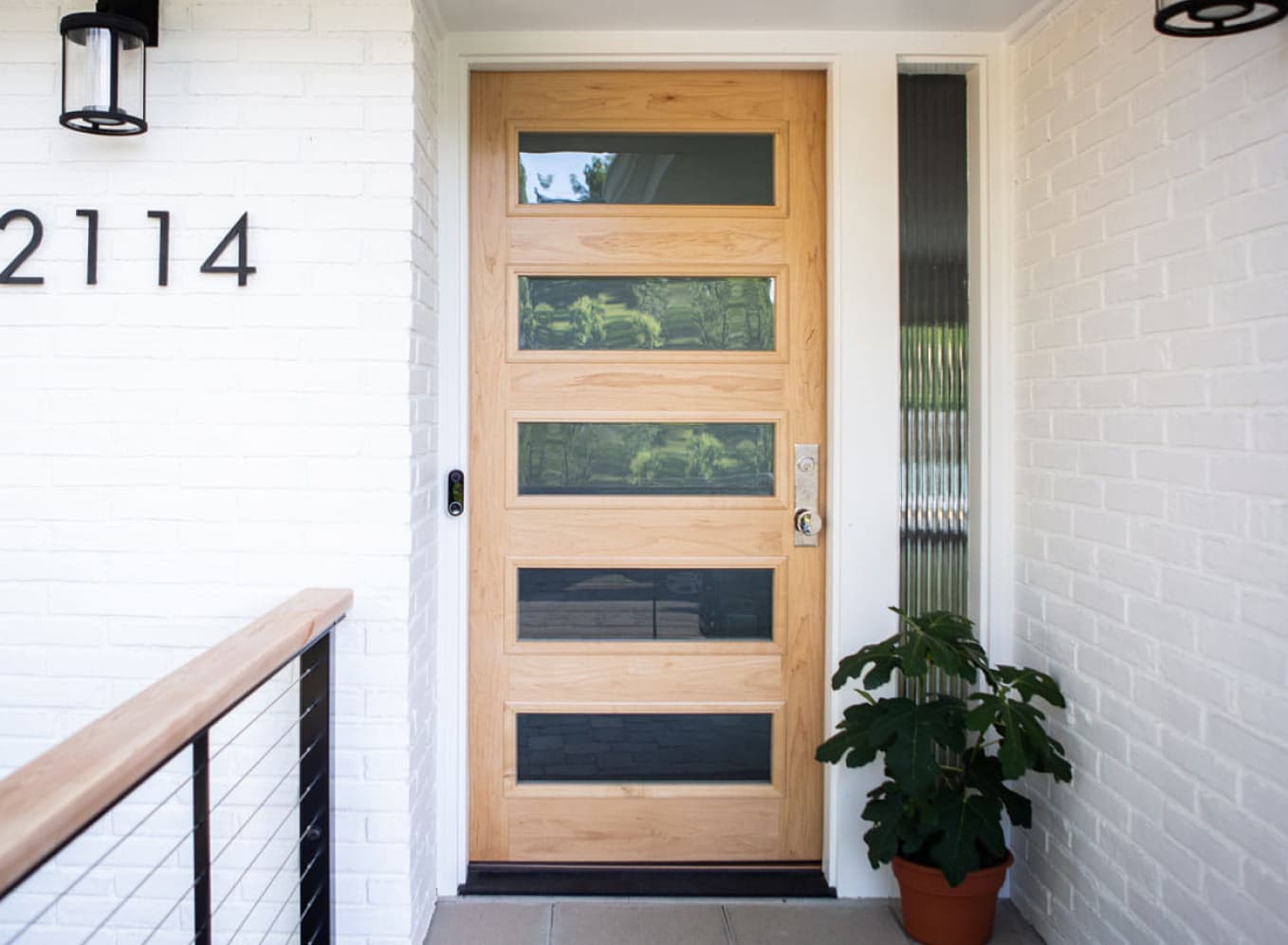 Solid wood door