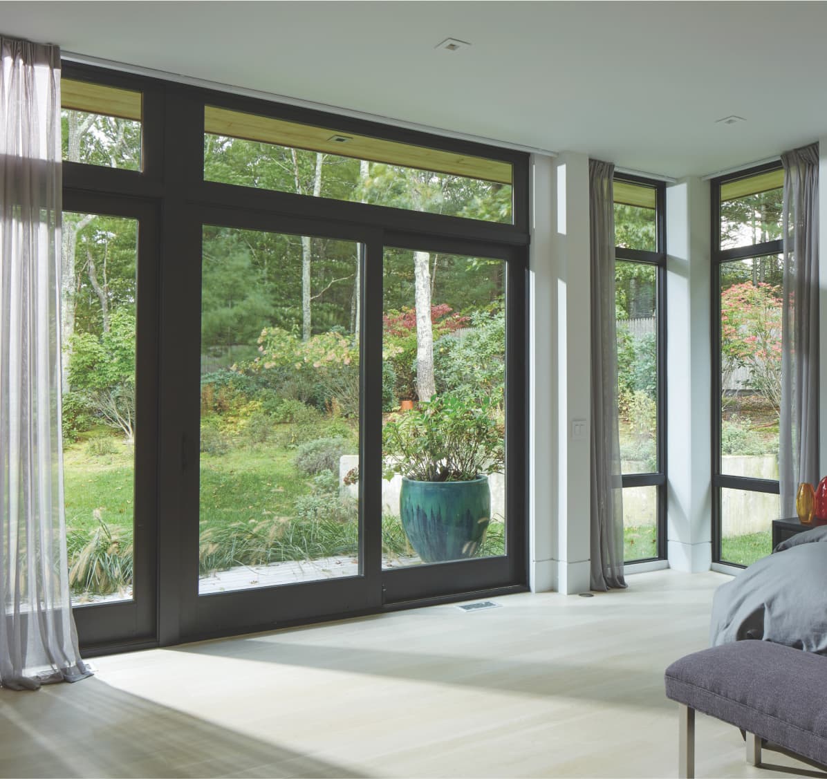 Andersen E-Series picture windows and gliding patio door